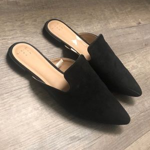 Black Mule Loafers
